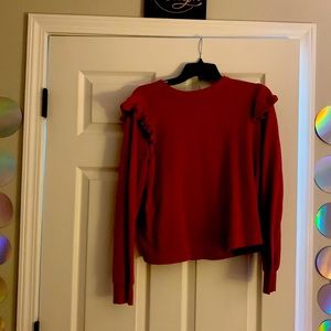 Red long sleeve shirt